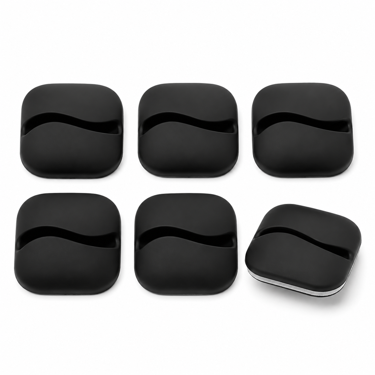 Range-Câbles de Bureau à Fixation Adhésive
