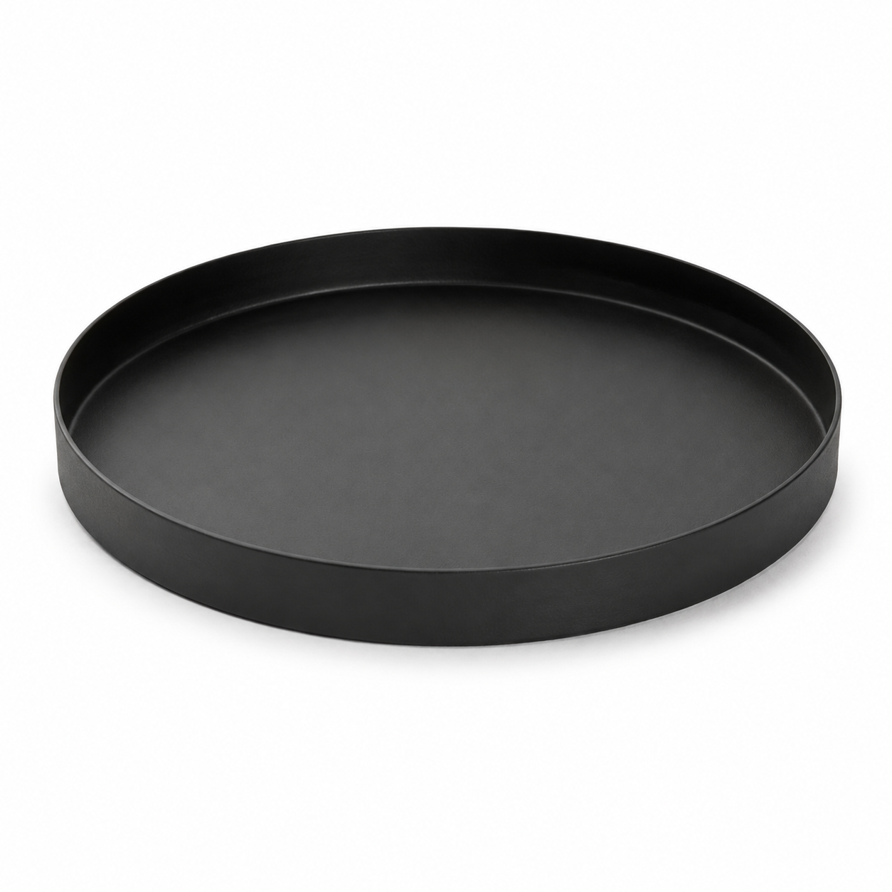 Plateau Décoratif Rond à Bord Relevé