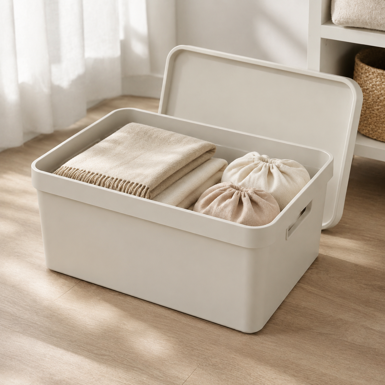 Boîte de Rangement Modulaire avec Couvercle