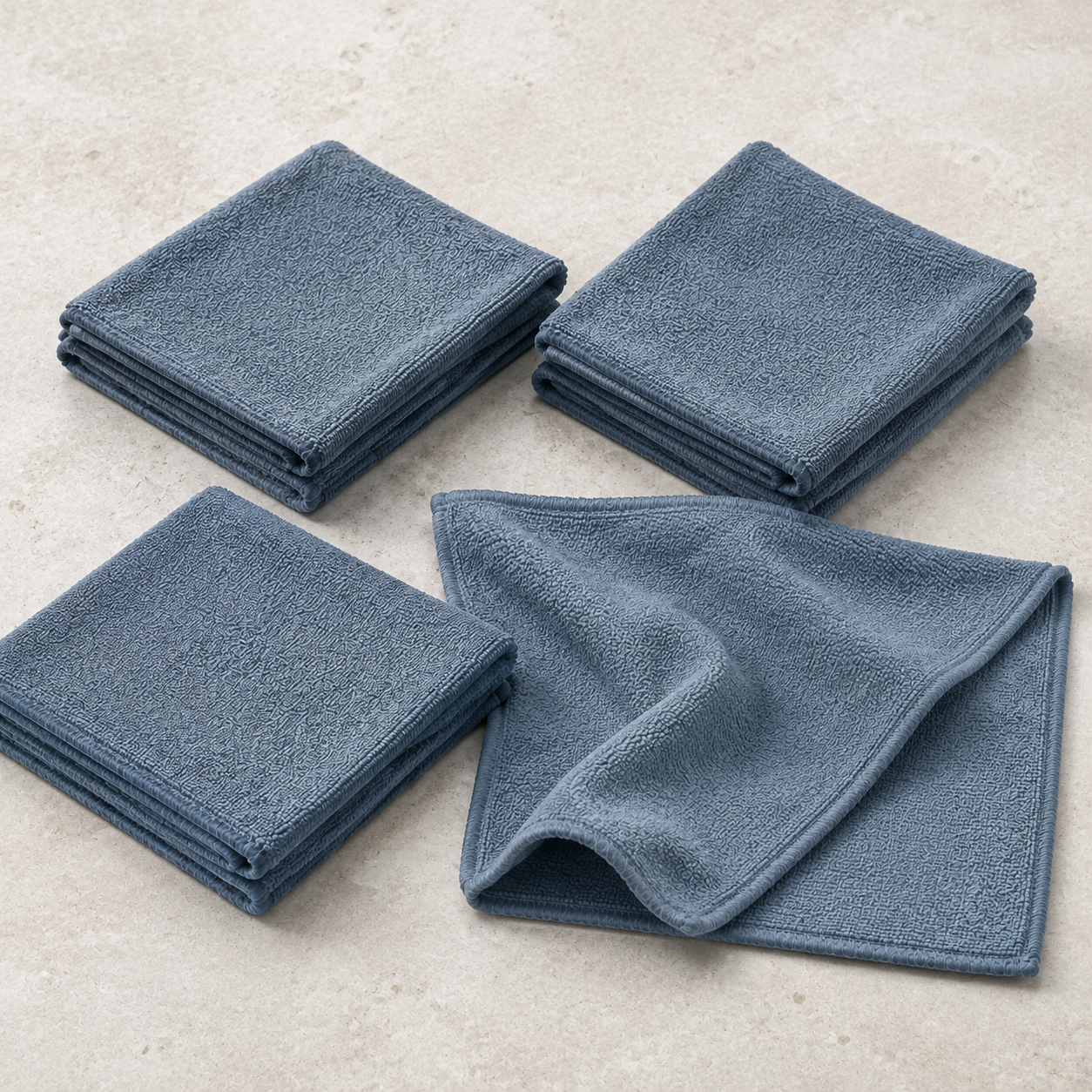 Lot de 4 Chiffons Microfibres Réutilisables