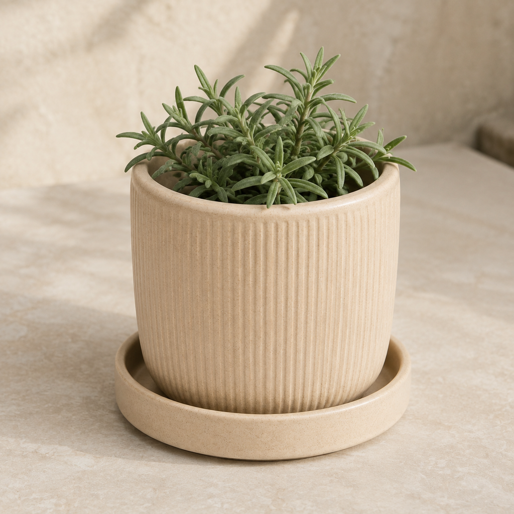 Cache-Pot Décoratif avec Plateau
