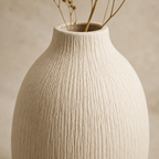Vase Décoratif Texturé en Céramique