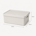 Boîte de Rangement Modulaire avec Couvercle