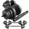 Hantle regulowane bitumiczne sztanga 40 kg zestaw hantli 2x20 kg Trex Sport