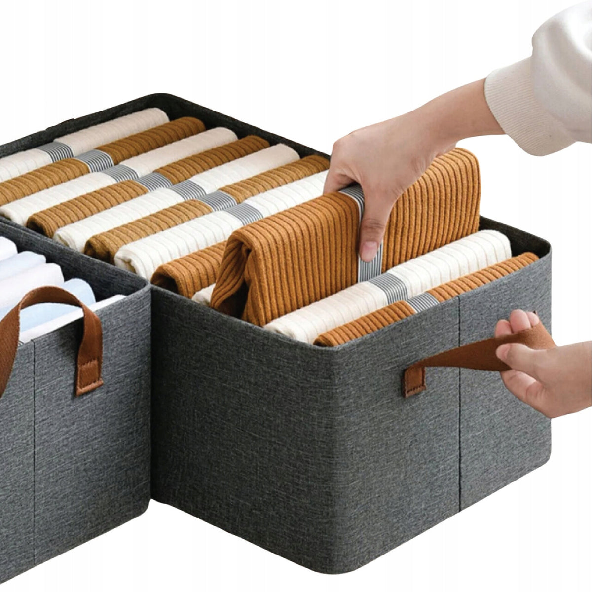 Organizer do szafy Zzato czarny 48x28 cm wysokość 20 cm