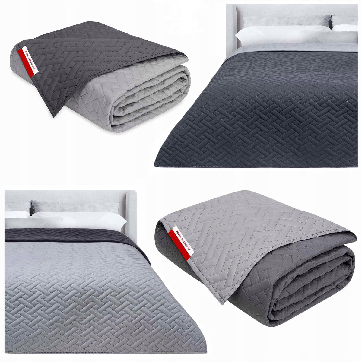 Narzuta SoftDreamHome mikrofibra 160 cm x 200 cm szary